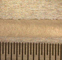 Figure 8: Lap weld between two 300&mu;m thick sheets of aluminium alloy - Top surface of short length of weld (11mm)